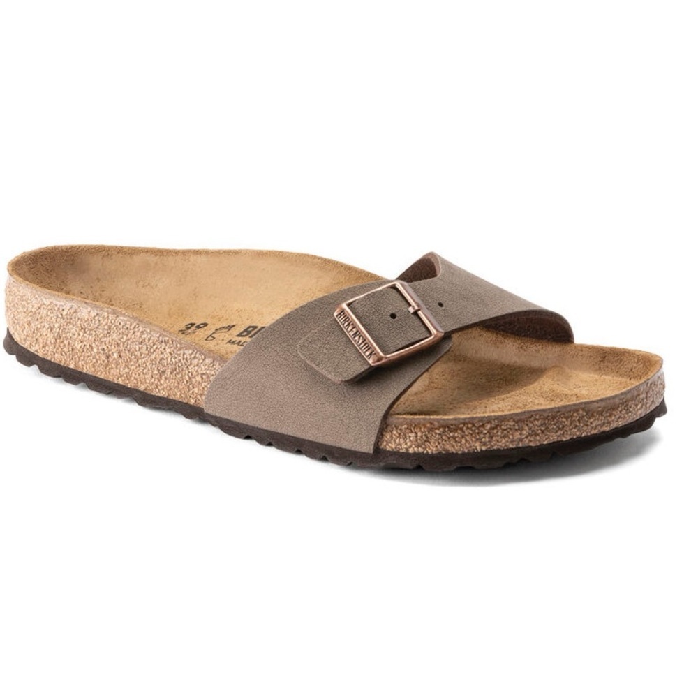 Birkenstock Madrid Oiled Leather Birkibuc 1 Strap Adjust Buckle Eva Minimalist